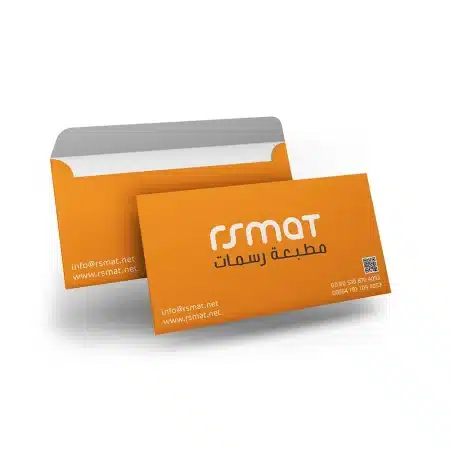 ظرف مراسلات قياس 24×10.5 سم مع طباعة ملونة وجهين – مطبعة رسمات